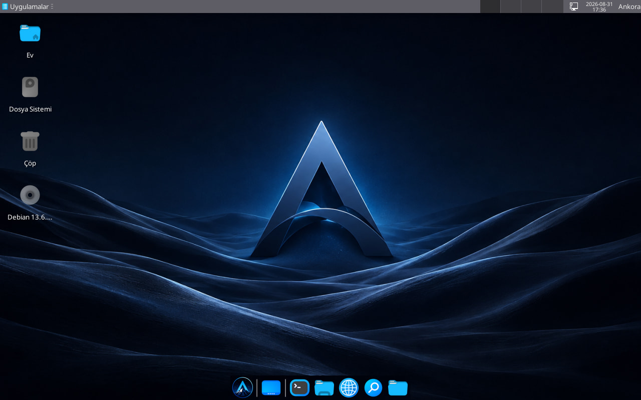 Ankora Linux XFCE Ekran Görüntüsü